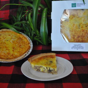 Quiche au canard et aux champignons