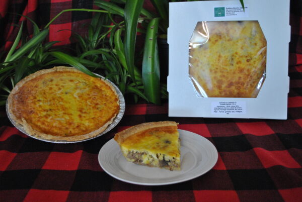 Quiche au canard et aux champignons